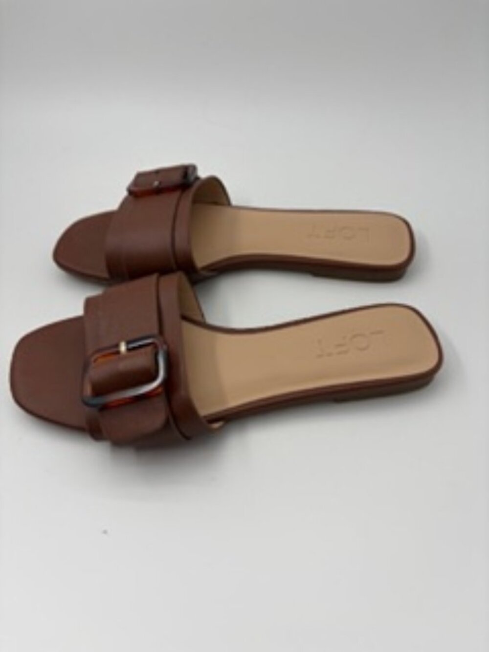 Loft Buckle Slides Womens Size 5